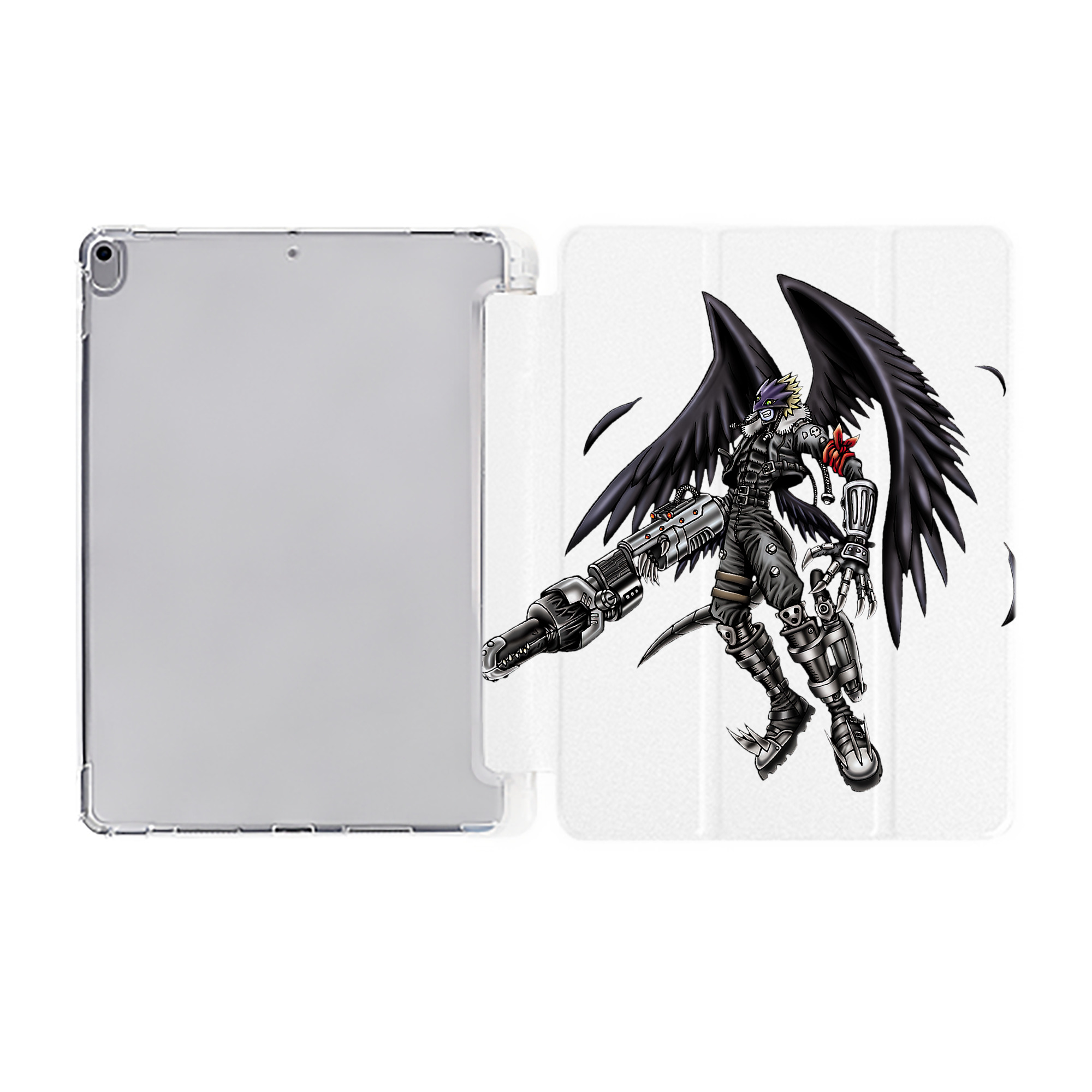 （画像用） 遊☆戯☆王 Yu-Gi-Oh! IPad ケース ペン収納付き 三つ折りスタンド PUレザー×シリコン 対応機種9.5/10.5/10.9インチ